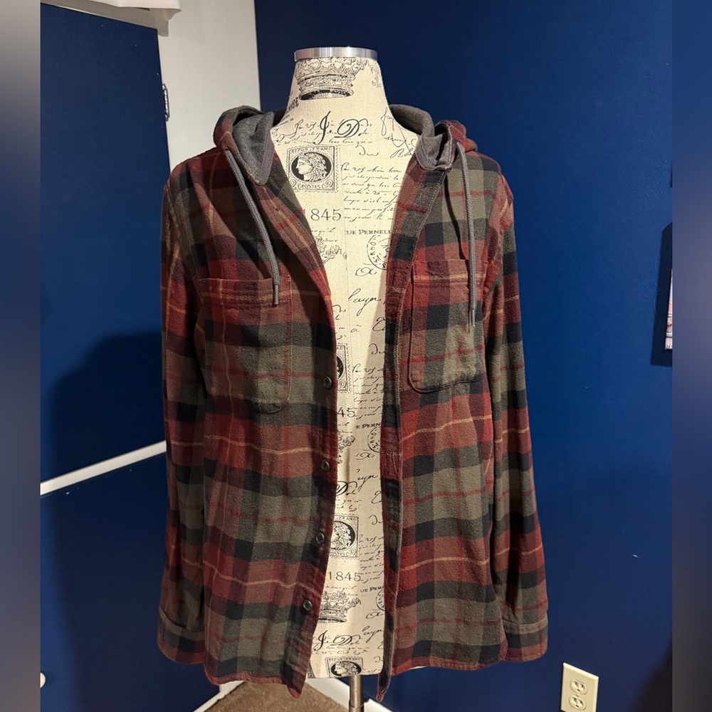 Old Navy Multicolor Plaid Flannel Shirt